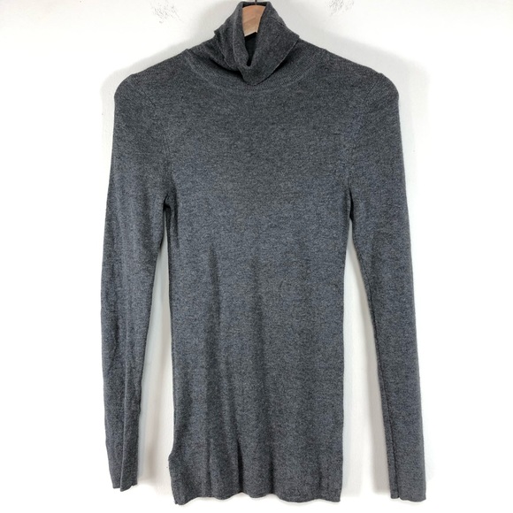 Pull Col Roulé Ann Taylor - Taille M - 100% Tencel Lyocel - Bleu